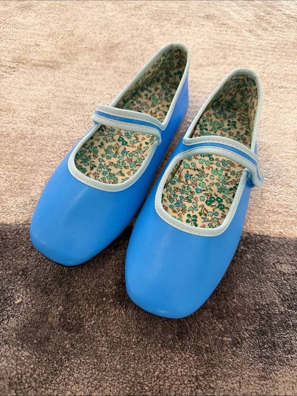 Blue Mary Jane Shoes - Comfort Strap